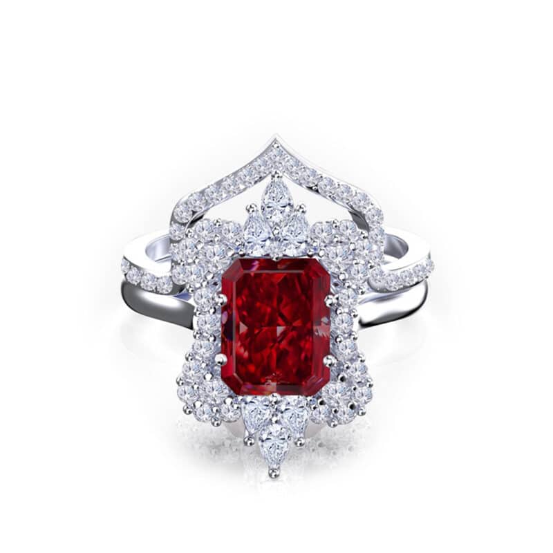 Garnet on sale bridal set